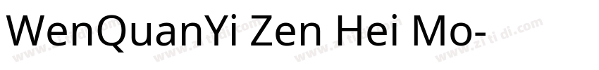 WenQuanYi Zen Hei Mo字体转换